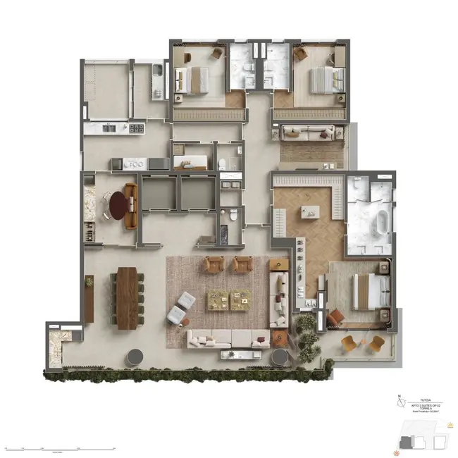 Foto 4 de Apartamento com 4 quartos à venda, 588m2 em Paraíso, São Paulo - SP