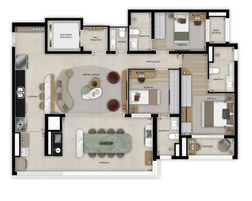 Foto 10 de Apartamento à venda, 50m2 em Centro, Curitiba - PR