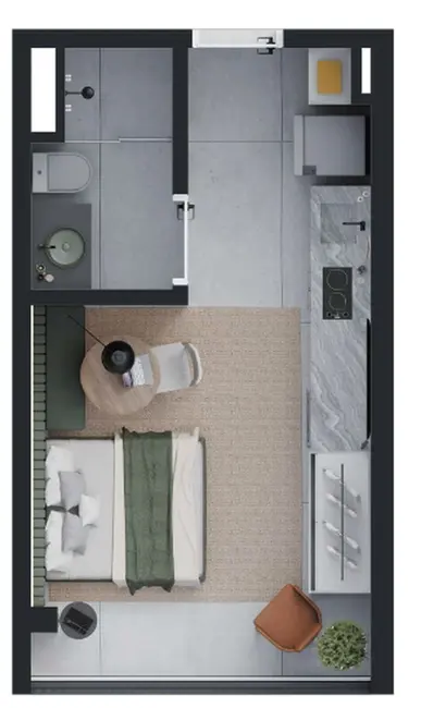 Kitnet à venda, 45m2 em Moema, São Paulo - SP - imagem 4 Foto 4 de Kitnet à venda, 45m2 em Moema, São Paulo - SP