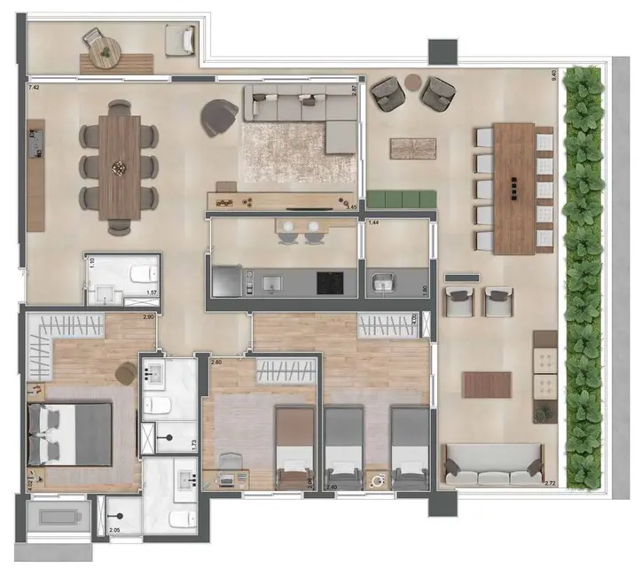Foto 2 de Apartamento à venda, 43m2 em Moema, São Paulo - SP