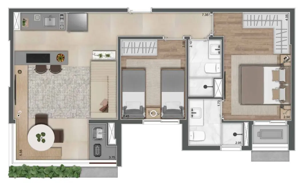Foto 6 de Apartamento à venda, 43m2 em Moema, São Paulo - SP