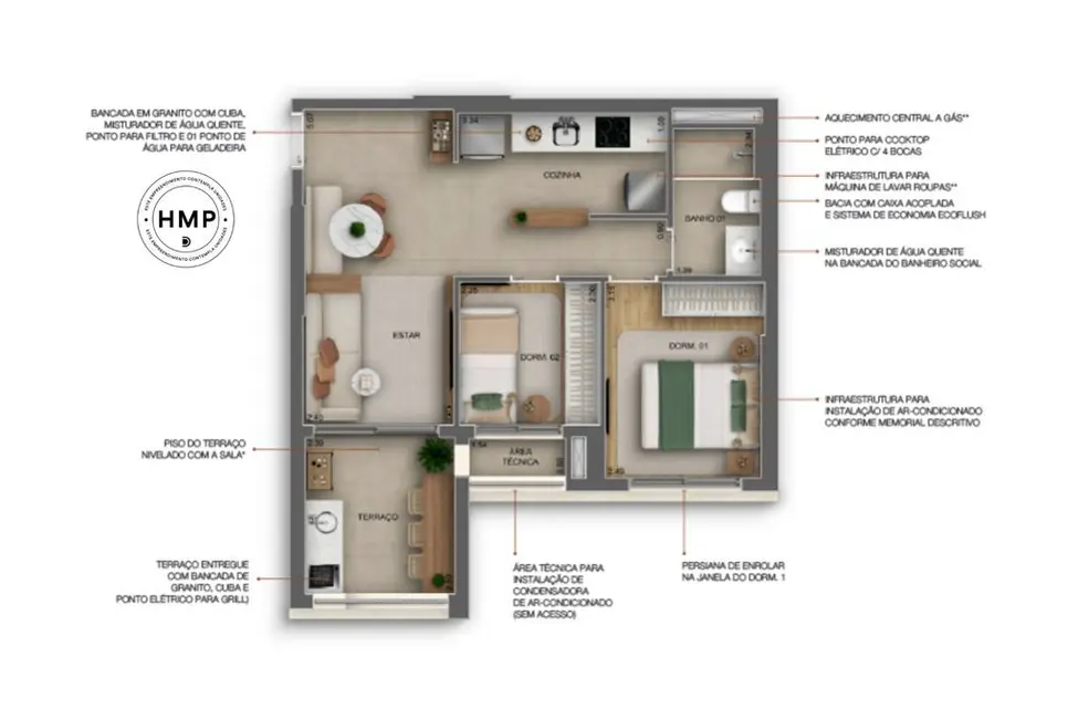 Foto 3 de Apartamento à venda, 62m2 em Cursino, São Paulo - SP