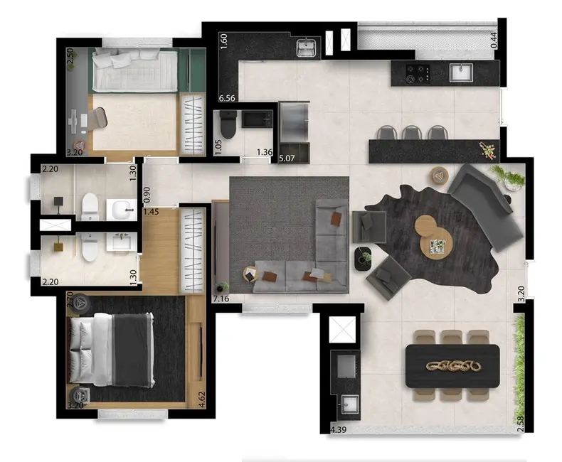 Foto 4 de Apartamento com 3 quartos à venda, 94m2 em Pinheiros, São Paulo - SP