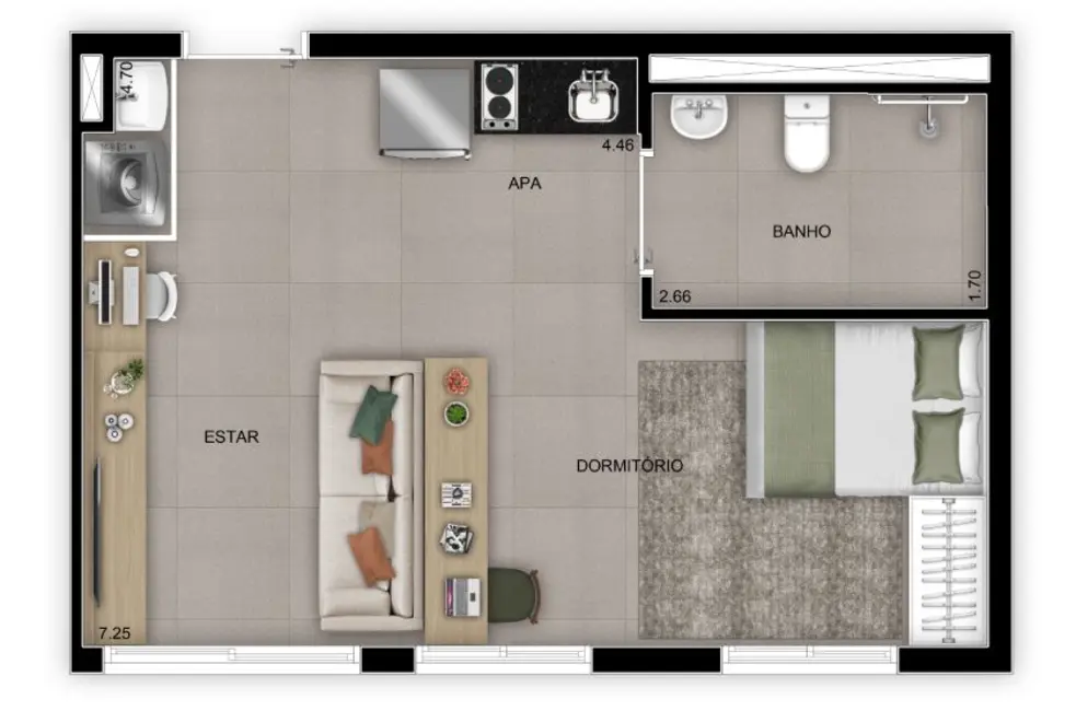 Kitnet com 1 quarto à venda, 26m2 em Mooca, São Paulo - SP - imagem 6 Foto 6 de Kitnet com 1 quarto à venda, 26m2 em Mooca, São Paulo - SP
