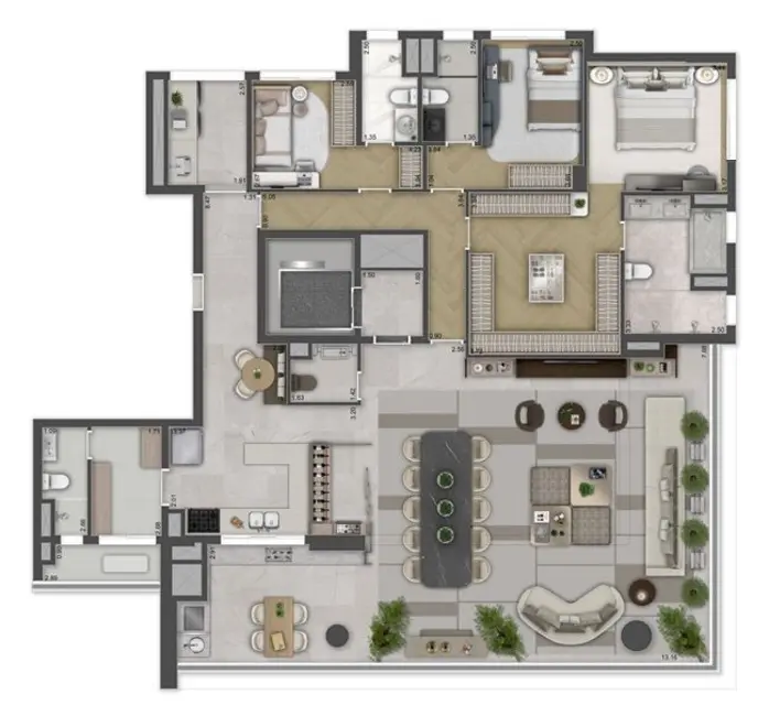 Apartamento à venda, 217m2 em Brooklin Novo, São Paulo - SP - imagem 1 Foto 1 de Apartamento à venda, 217m2 em Brooklin Novo, São Paulo - SP