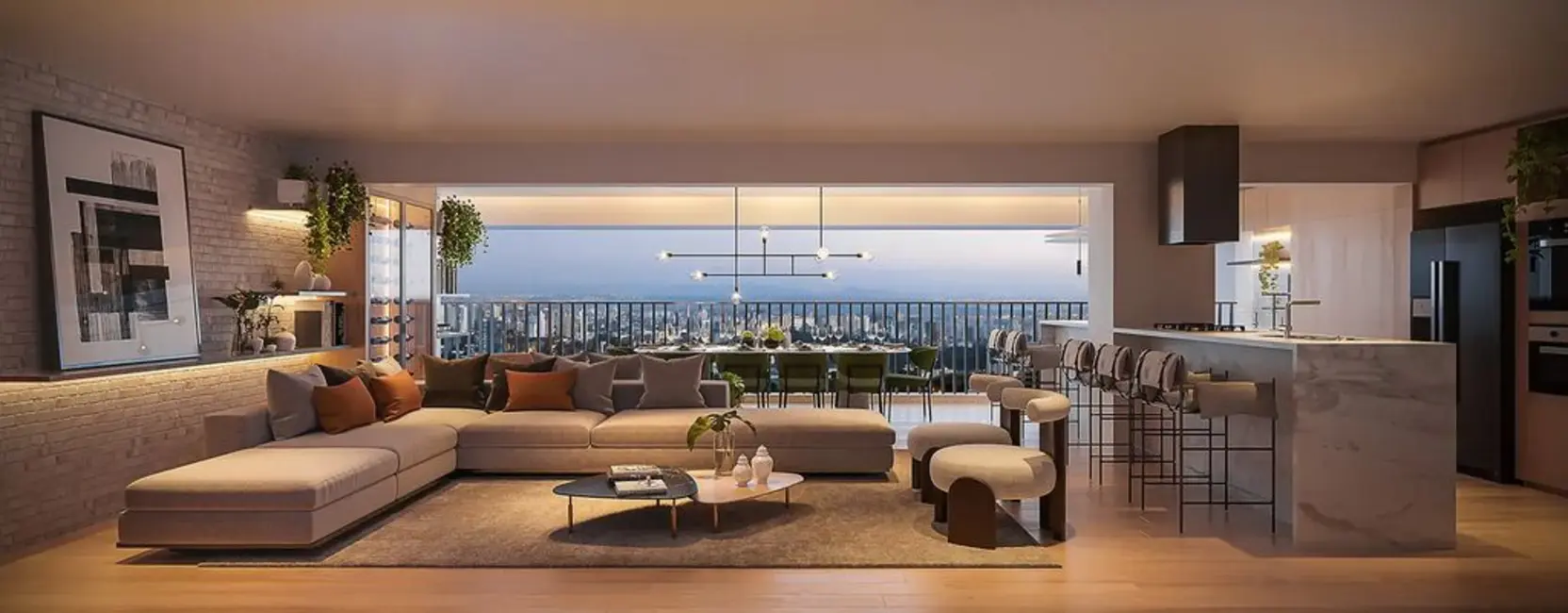 Apartamento com 4 quartos à venda, 217m2 em Brooklin Novo, São Paulo - SP - imagem 4 Foto 4 de Apartamento com 4 quartos à venda, 217m2 em Brooklin Novo, São Paulo - SP