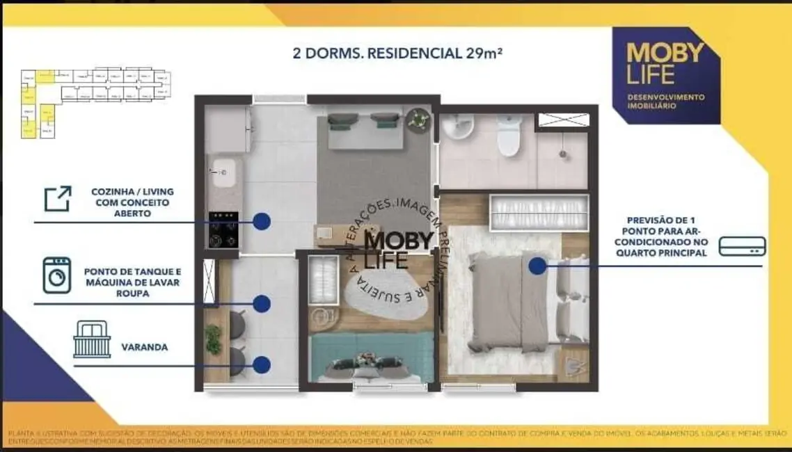 Foto 3 de Apartamento com 2 quartos à venda, 29m2 em Barra Funda, São Paulo - SP