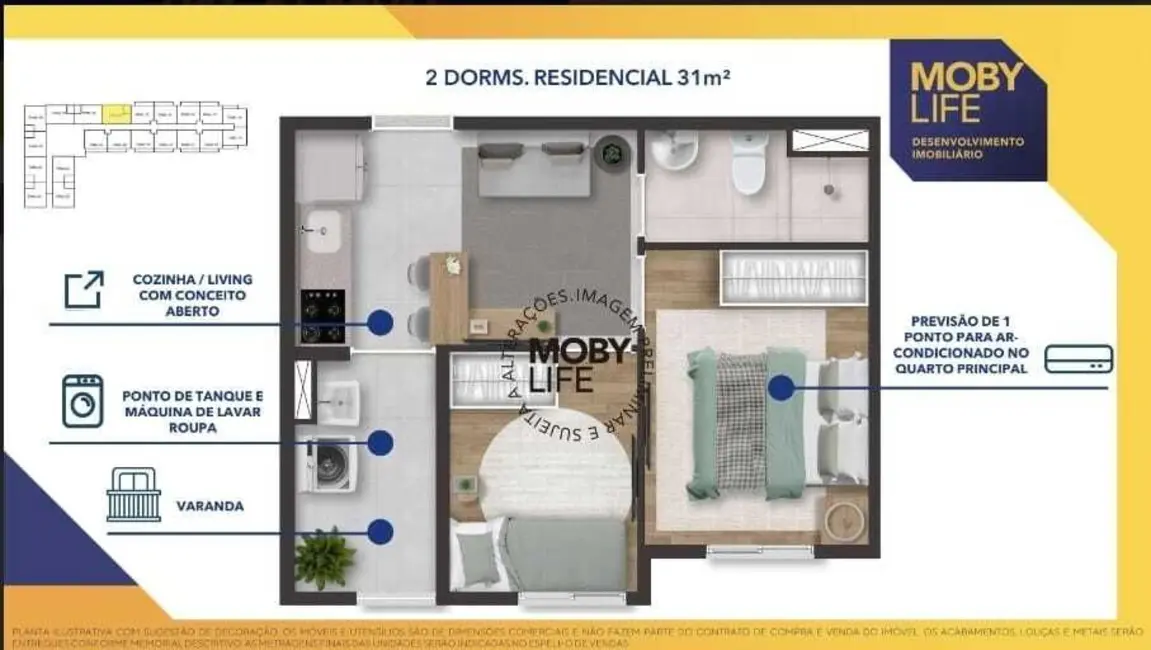 Foto 4 de Apartamento com 2 quartos à venda, 29m2 em Barra Funda, São Paulo - SP