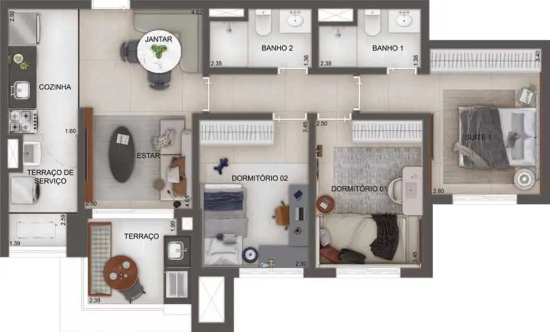 Foto 9 de Apartamento com 3 quartos à venda, 120m2 em Fundação, Sao Caetano Do Sul - SP