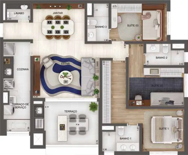 Foto 5 de Apartamento com 3 quartos à venda, 120m2 em Fundação, Sao Caetano Do Sul - SP