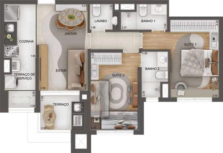 Foto 3 de Apartamento com 3 quartos à venda, 120m2 em Fundação, Sao Caetano Do Sul - SP