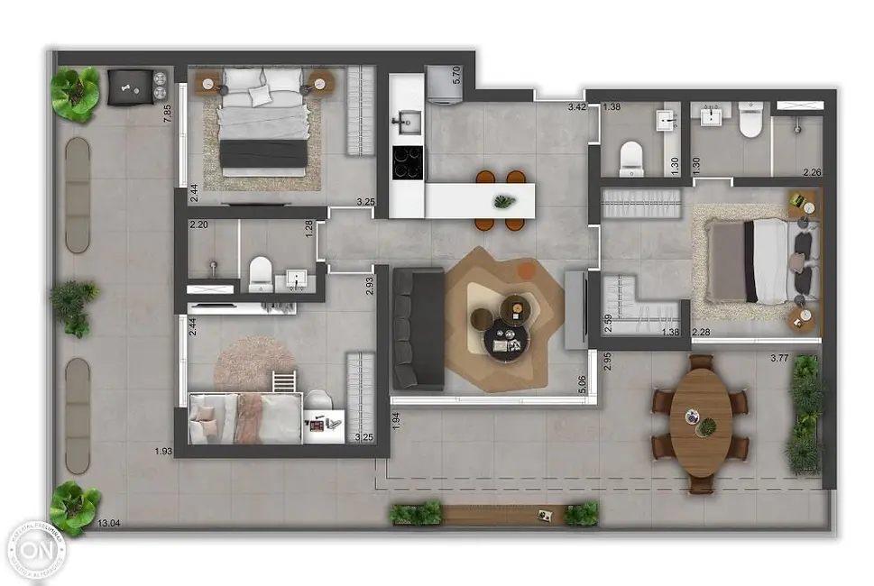 Apartamento com 3 quartos à venda, 77m2 em Cerqueira César, São Paulo - SP - imagem 2 Foto 2 de Apartamento com 3 quartos à venda, 77m2 em Cerqueira César, São Paulo - SP