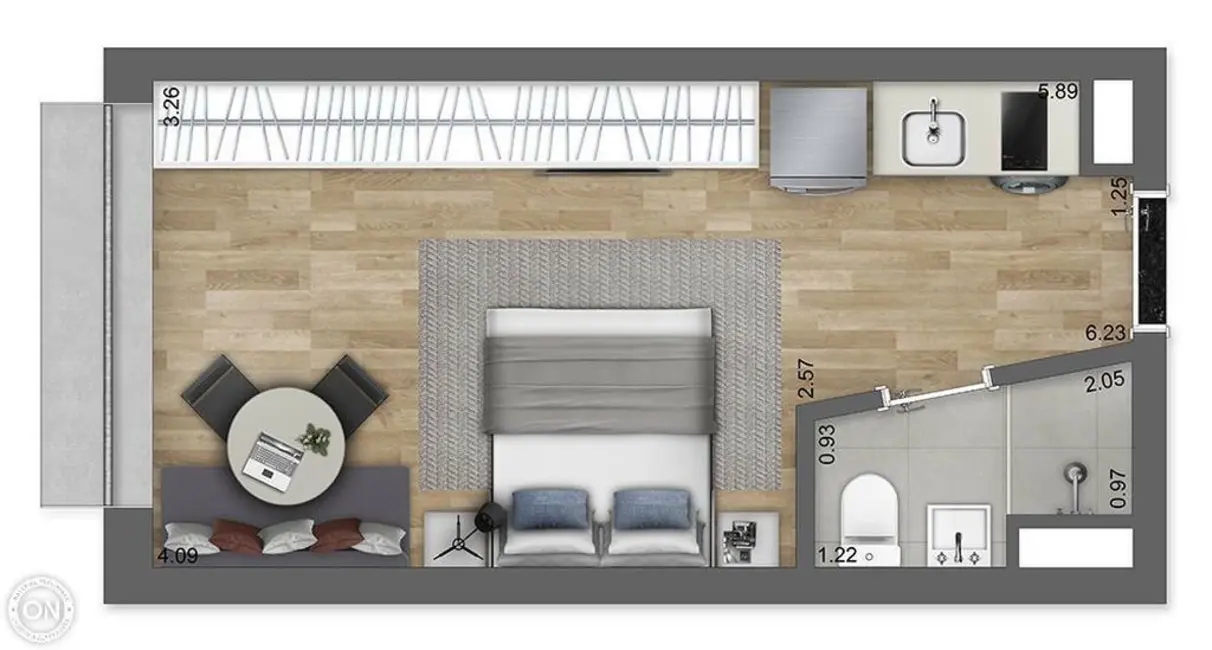 Kitnet com 1 quarto à venda, 32m2 em Jardim Paulista, São Paulo - SP - imagem 3 Foto 3 de Kitnet com 1 quarto à venda, 32m2 em Jardim Paulista, São Paulo - SP