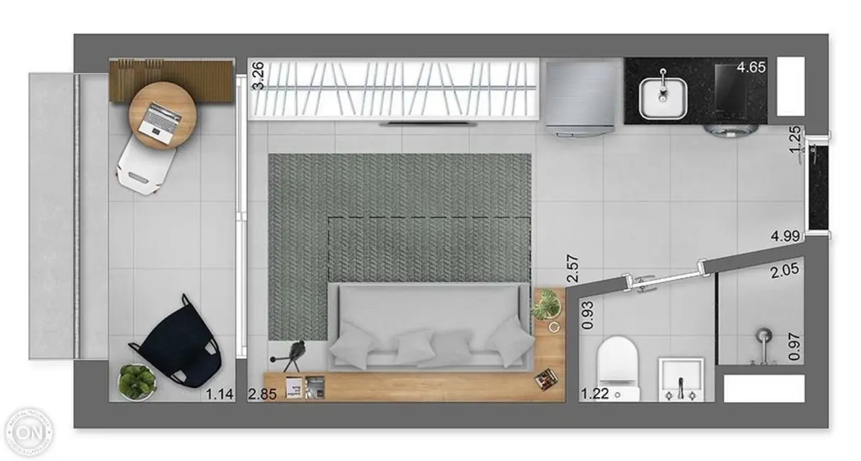 Kitnet com 1 quarto à venda, 32m2 em Jardim Paulista, São Paulo - SP - imagem 6 Foto 6 de Kitnet com 1 quarto à venda, 32m2 em Jardim Paulista, São Paulo - SP