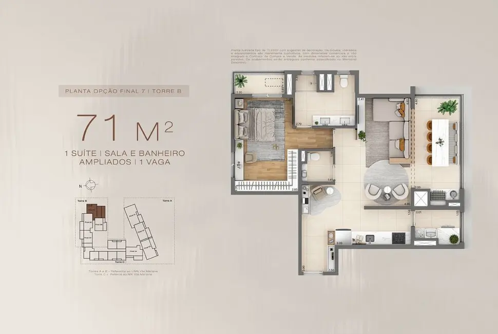 Foto 8 de Apartamento com 3 quartos à venda, 133m2 em Butantã, São Paulo - SP