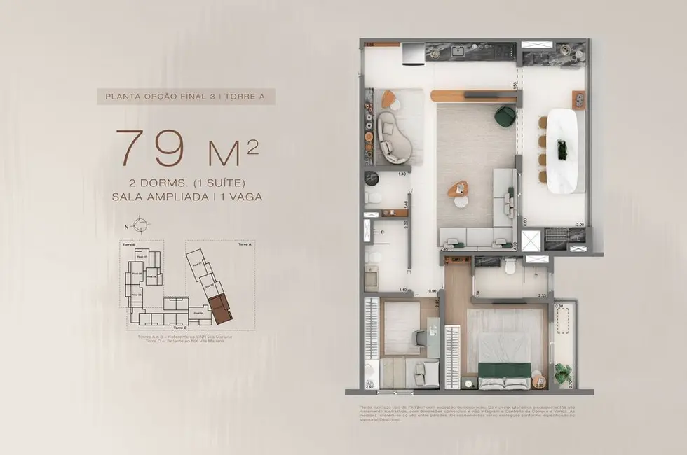 Foto 1 de Apartamento com 3 quartos à venda, 133m2 em Butantã, São Paulo - SP