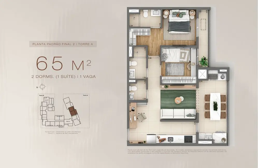 Foto 3 de Apartamento com 3 quartos à venda, 133m2 em Butantã, São Paulo - SP