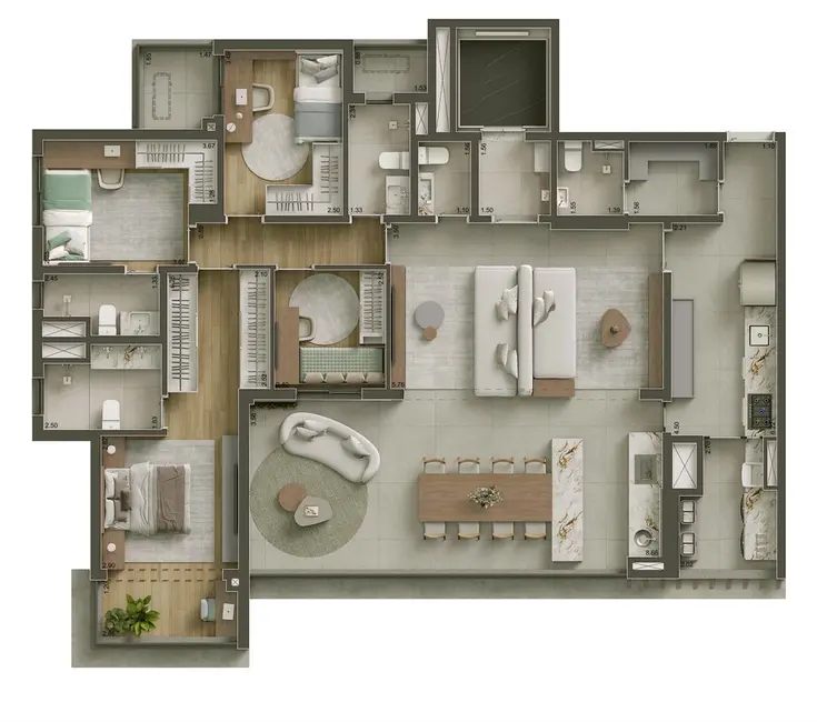 Apartamento com 4 quartos à venda, 273m2 em Vila Mariana, São Paulo - SP - imagem 4 Foto 4 de Apartamento com 4 quartos à venda, 273m2 em Vila Mariana, São Paulo - SP