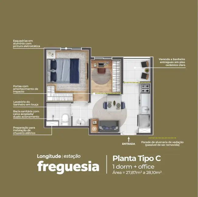 Foto 5 de Apartamento com 2 quartos à venda, 48m2 em Freguesia do Ó, São Paulo - SP