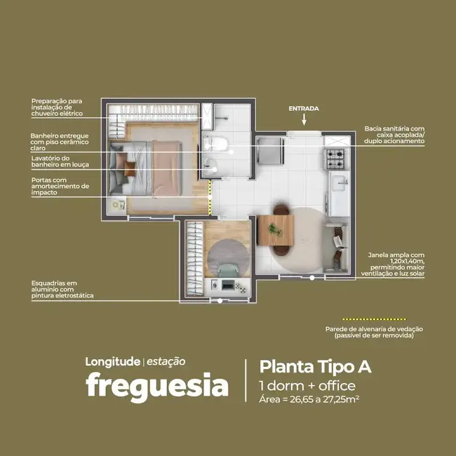 Foto 6 de Apartamento com 2 quartos à venda, 48m2 em Freguesia do Ó, São Paulo - SP