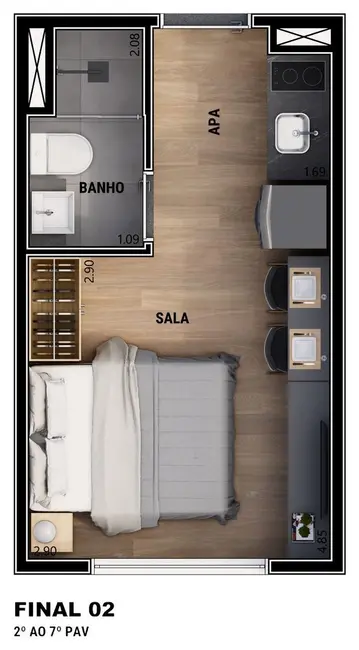 Foto 7 de Apartamento com 2 quartos à venda, 53m2 em Vila Mariana, São Paulo - SP