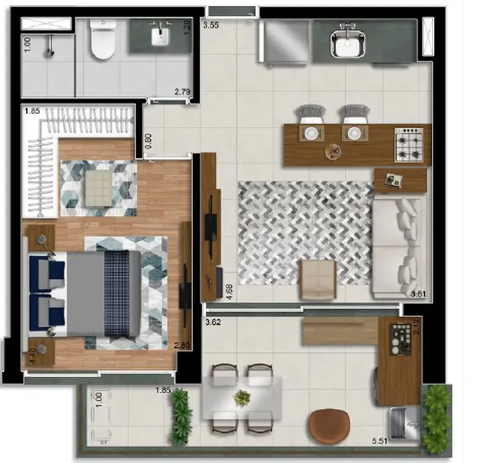 Foto 3 de Cobertura com 2 quartos à venda, 143m2 em Jardim América, São Paulo - SP