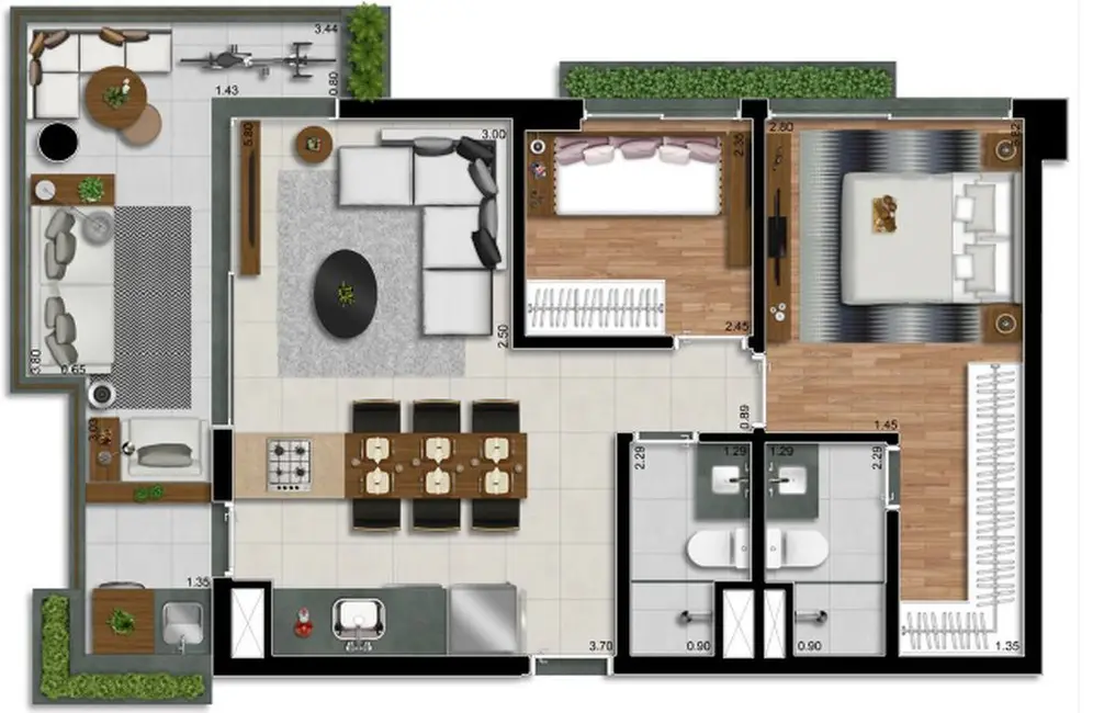Foto 1 de Apartamento com 2 quartos à venda, 70m2 em Jardim América, São Paulo - SP