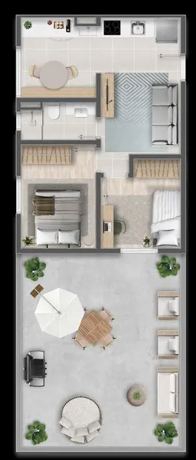 Foto 8 de Apartamento com 2 quartos à venda, 41m2 em São Pedro, Osasco - SP