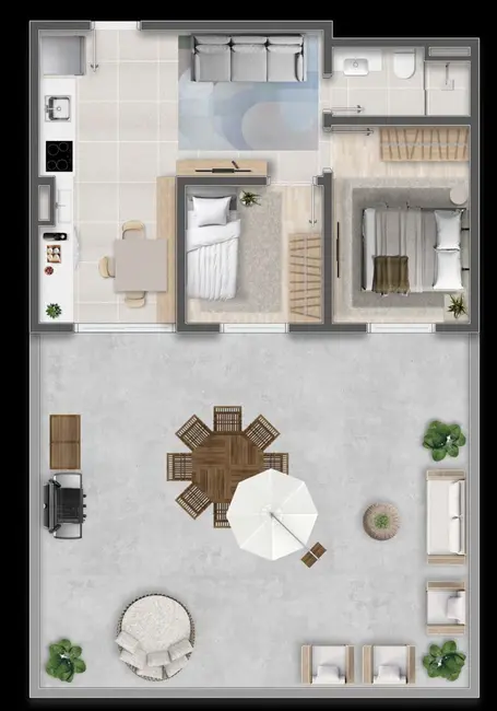 Foto 3 de Apartamento com 2 quartos à venda, 41m2 em São Pedro, Osasco - SP