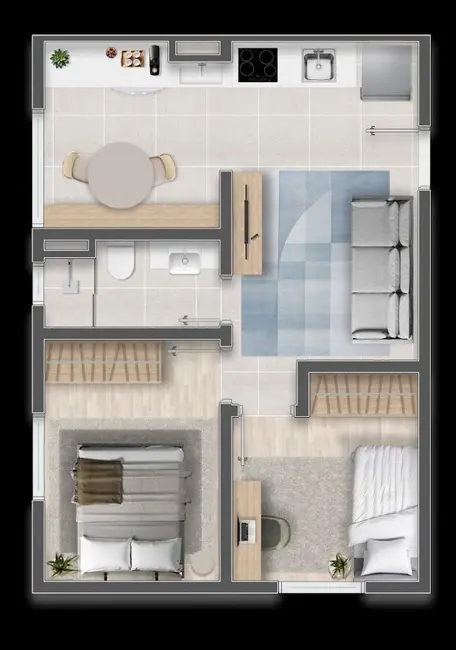 Foto 9 de Apartamento com 2 quartos à venda, 41m2 em São Pedro, Osasco - SP