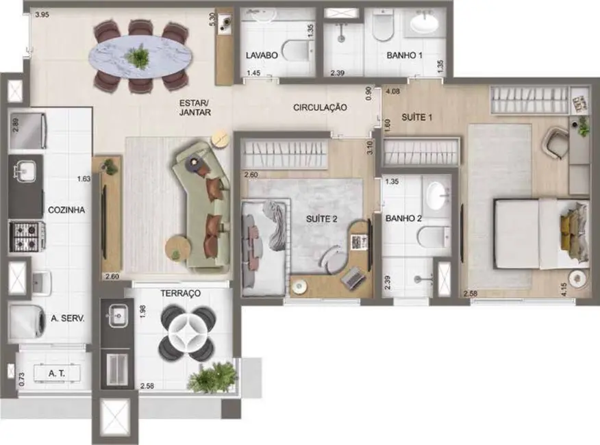 Apartamento com 3 quartos à venda, 80m2 em Umuarama, Osasco - SP - imagem 4 Foto 4 de Apartamento com 3 quartos à venda, 80m2 em Umuarama, Osasco - SP