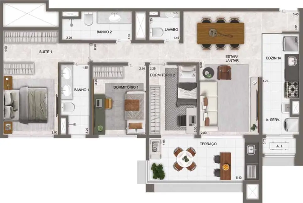 Foto 7 de Apartamento com 2 quartos à venda, 63m2 em Umuarama, Osasco - SP