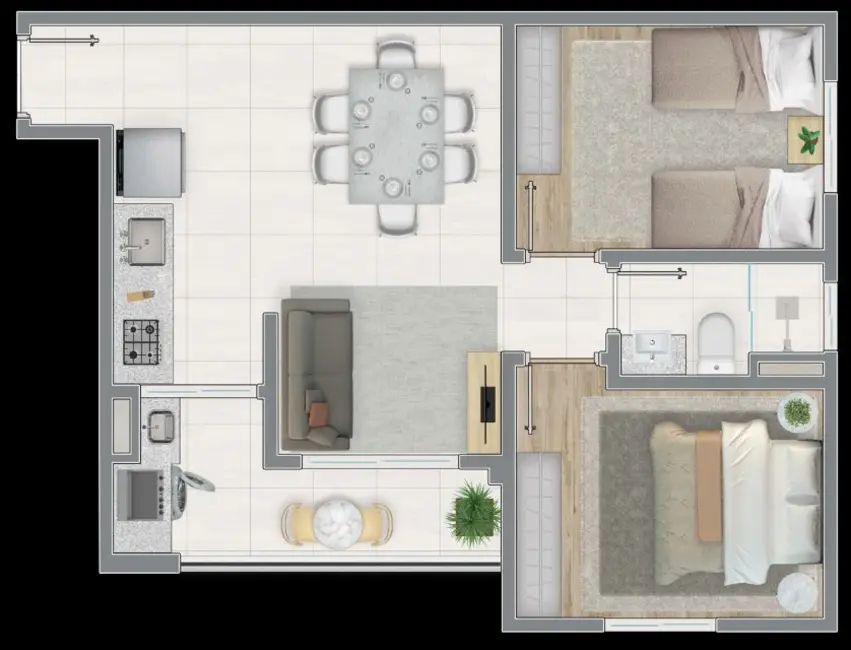 Foto 3 de Apartamento com 1 quarto à venda, 76m2 em São Pedro, Osasco - SP