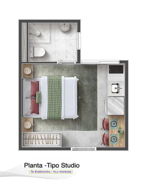 Foto 5 de Apartamento com 1 quarto à venda, 28m2 em Vila Andrade, São Paulo - SP