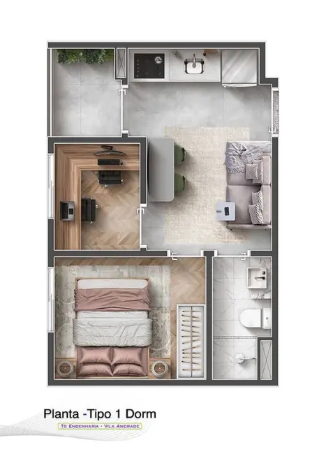 Foto 8 de Apartamento com 1 quarto à venda, 28m2 em Vila Andrade, São Paulo - SP