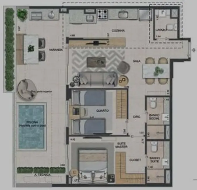 Apartamento com 1 quarto à venda, 75m2 em Centro, Sorocaba - SP - imagem 5 Foto 5 de Apartamento com 1 quarto à venda, 75m2 em Centro, Sorocaba - SP