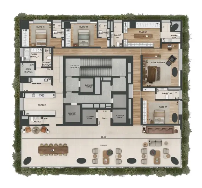 Foto 1 de Apartamento com 5 quartos à venda, 1035m2 em Cerqueira César, São Paulo - SP