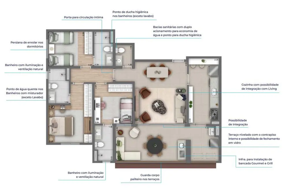 Foto 1 de Apartamento com 3 quartos à venda, 159m2 em Planalto, Sao Bernardo Do Campo - SP