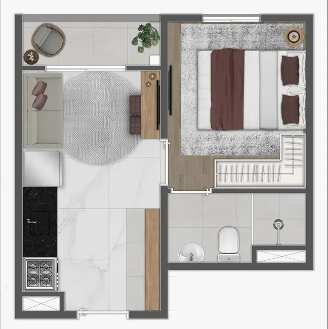Foto 2 de Apartamento com 1 quarto à venda, 25m2 em Vila Dom Pedro I, São Paulo - SP