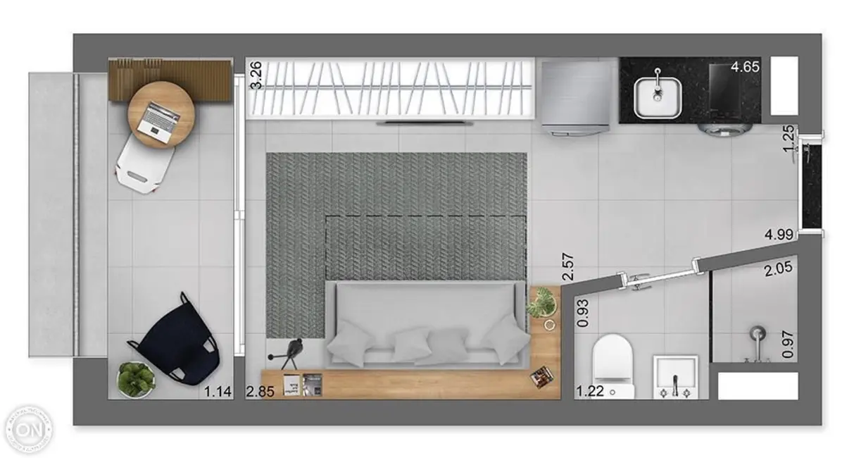 Apartamento com 1 quarto à venda, 33m2 em Jardim Paulista, São Paulo - SP - imagem 7 Foto 7 de Apartamento com 1 quarto à venda, 33m2 em Jardim Paulista, São Paulo - SP