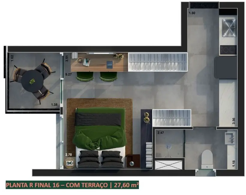 Kitnet com 1 quarto à venda, 20m2 em Vila Clementino, São Paulo - SP - imagem 7 Foto 7 de Kitnet com 1 quarto à venda, 20m2 em Vila Clementino, São Paulo - SP