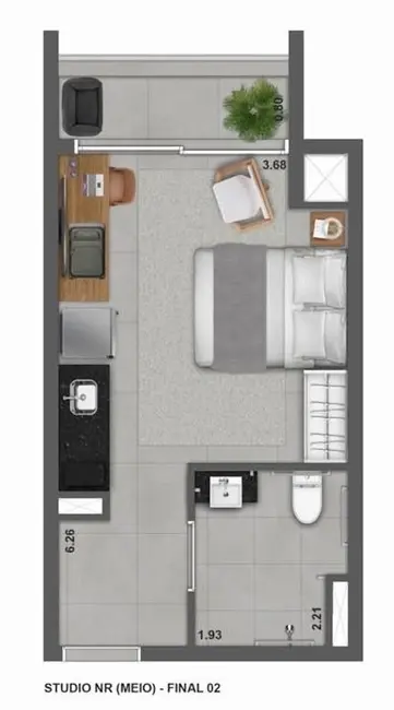 Foto 8 de Kitnet com 1 quarto à venda, 30m2 em Vila Pompéia, São Paulo - SP