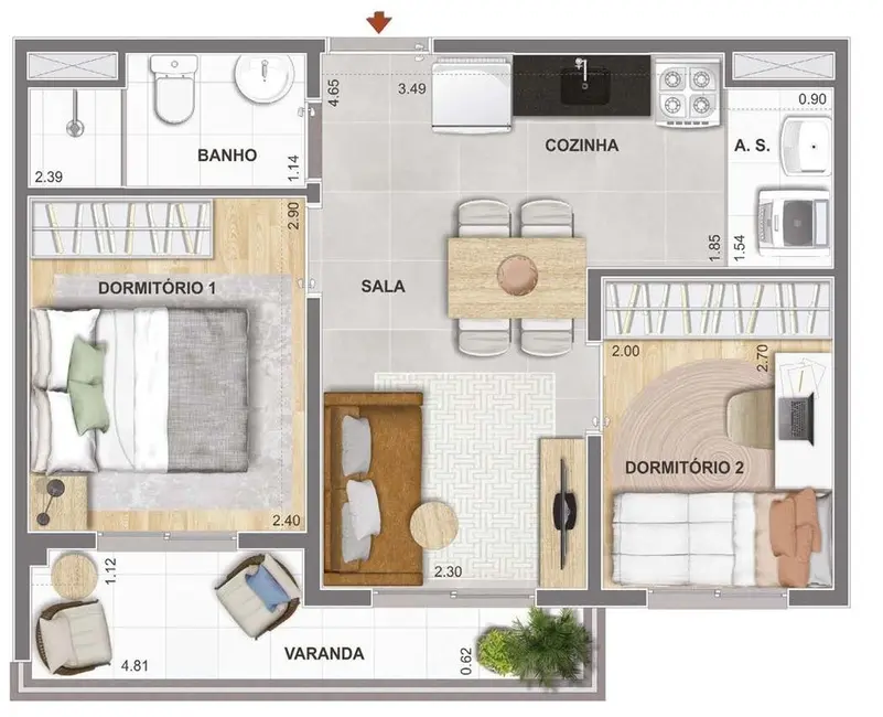 Foto 5 de Apartamento com 1 quarto à venda, 45m2 em Mooca, São Paulo - SP