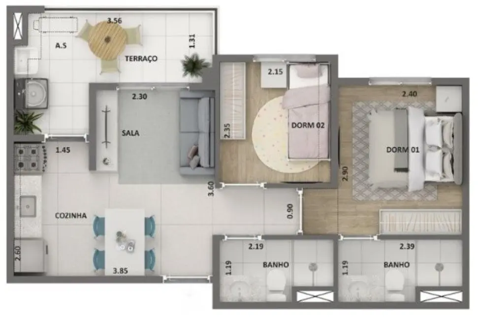 Foto 1 de Kitnet com 1 quarto à venda, 29m2 em Usina Piratininga, São Paulo - SP