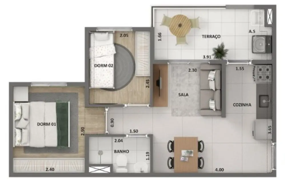 Foto 5 de Kitnet com 1 quarto à venda, 29m2 em Usina Piratininga, São Paulo - SP