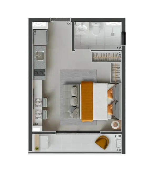 Foto 1 de Kitnet com 1 quarto à venda, 25m2 em Vila Olímpia, São Paulo - SP