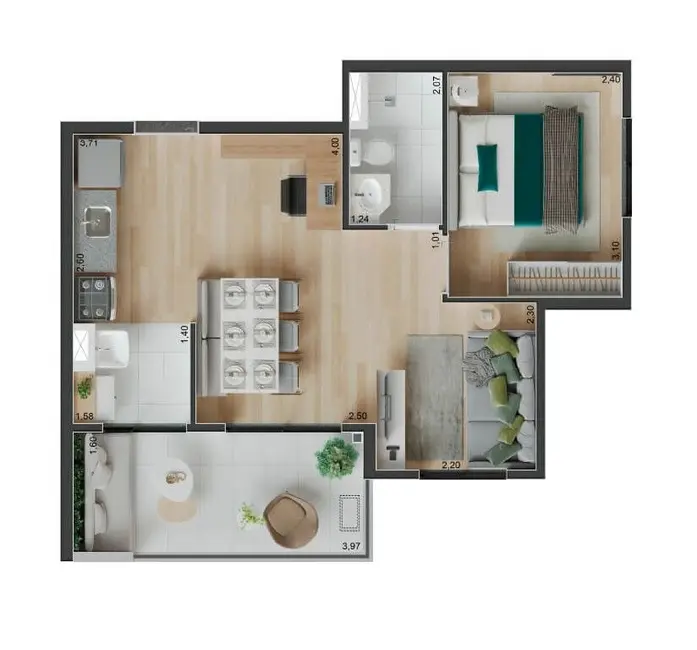 Foto 6 de Kitnet com 1 quarto à venda, 25m2 em Vila Olímpia, São Paulo - SP