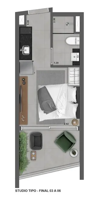 Foto 9 de Kitnet com 1 quarto à venda, 24m2 em Vila Pompéia, São Paulo - SP