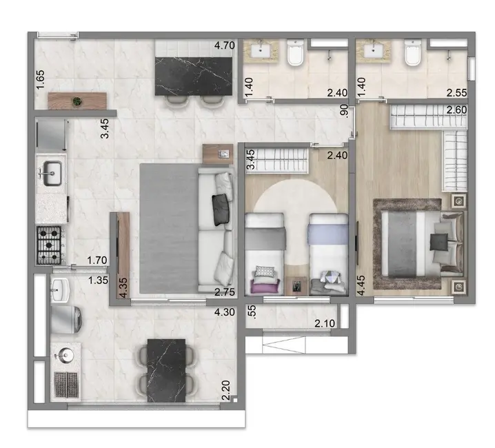 Foto 2 de Kitnet com 1 quarto à venda, 32m2 em Jardim Vila Mariana, São Paulo - SP