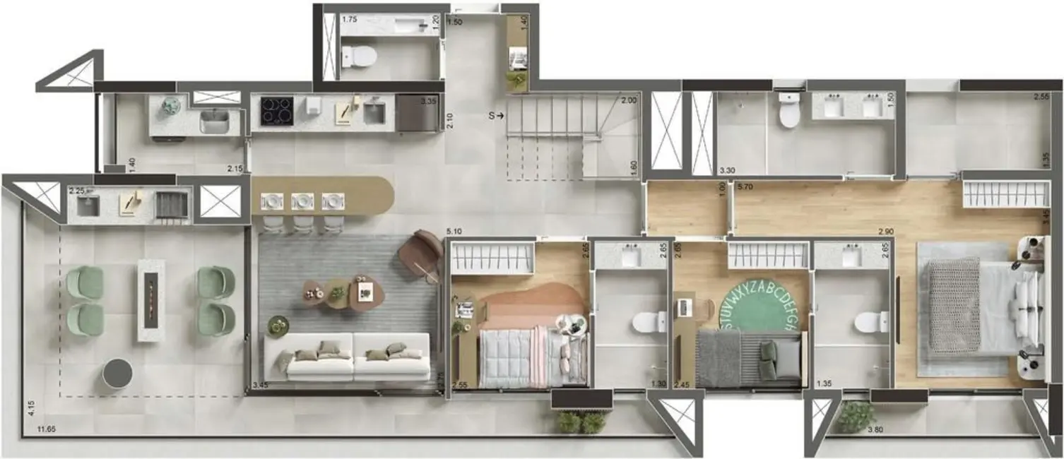 Cobertura com 2 quartos à venda, 146m2 em Ibirapuera, São Paulo - SP - imagem 8 Foto 8 de Cobertura com 2 quartos à venda, 146m2 em Ibirapuera, São Paulo - SP